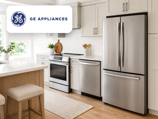 GE appliance repair service with household appliances