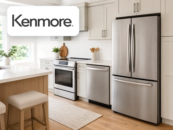 Kenmore appliance repair service with household appliances