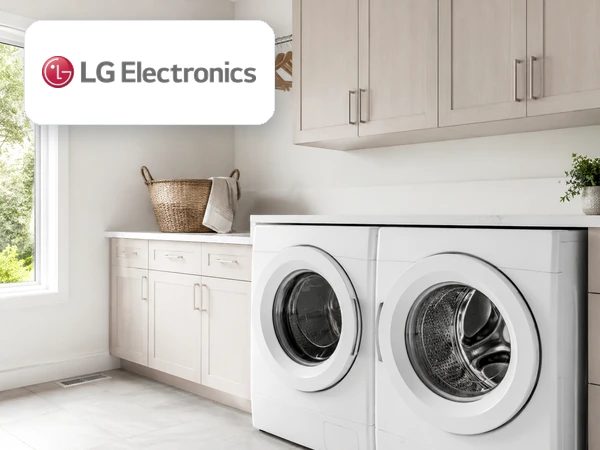 LG appliance repair service with household appliances