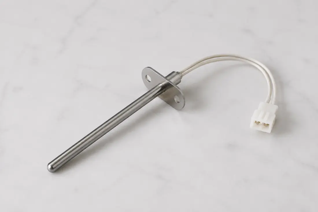 Oven temperature sensor probe inside a modern oven